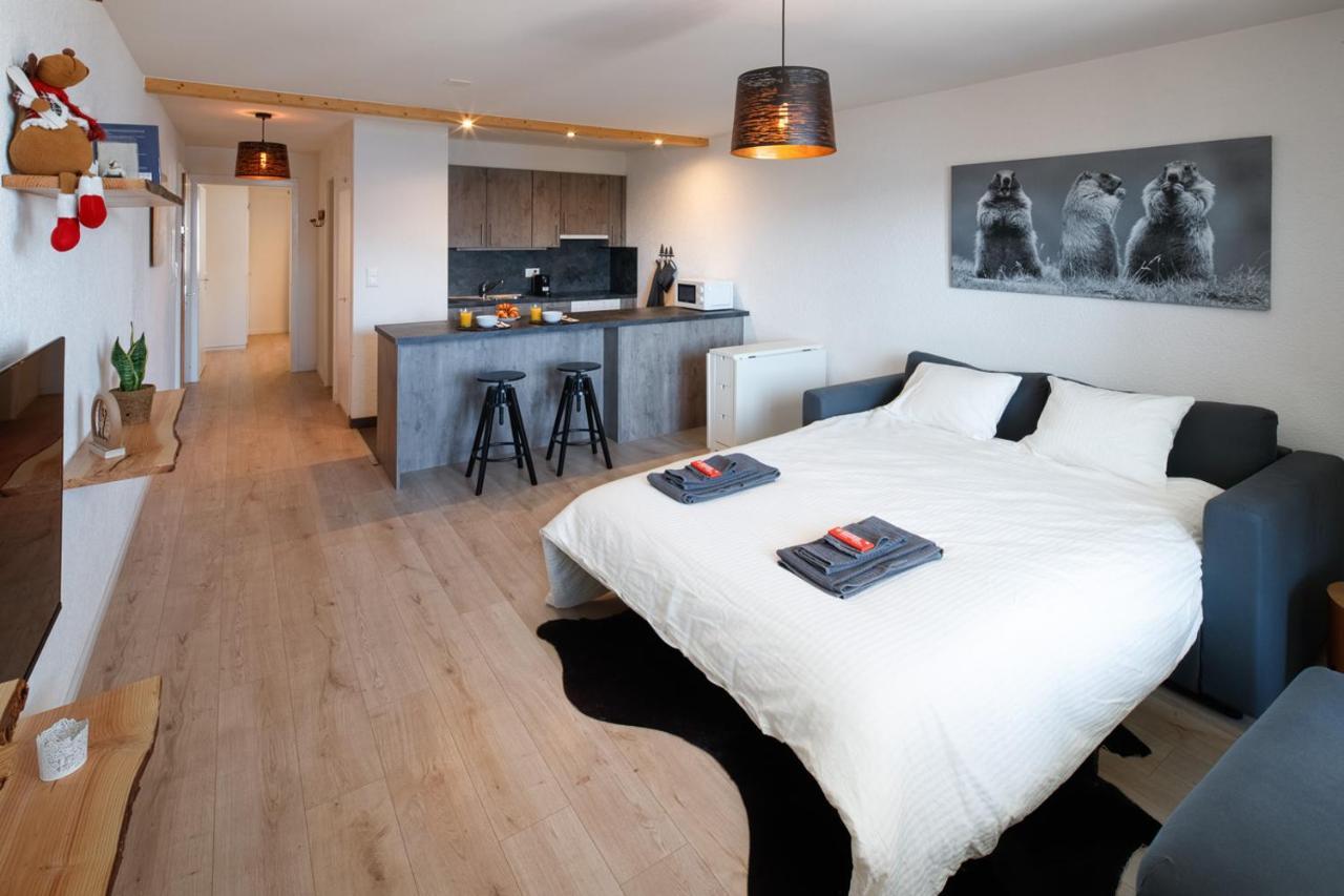 Magnifique Appartement Proche Du Centre Et Du Ski Crans-Montana Buitenkant foto